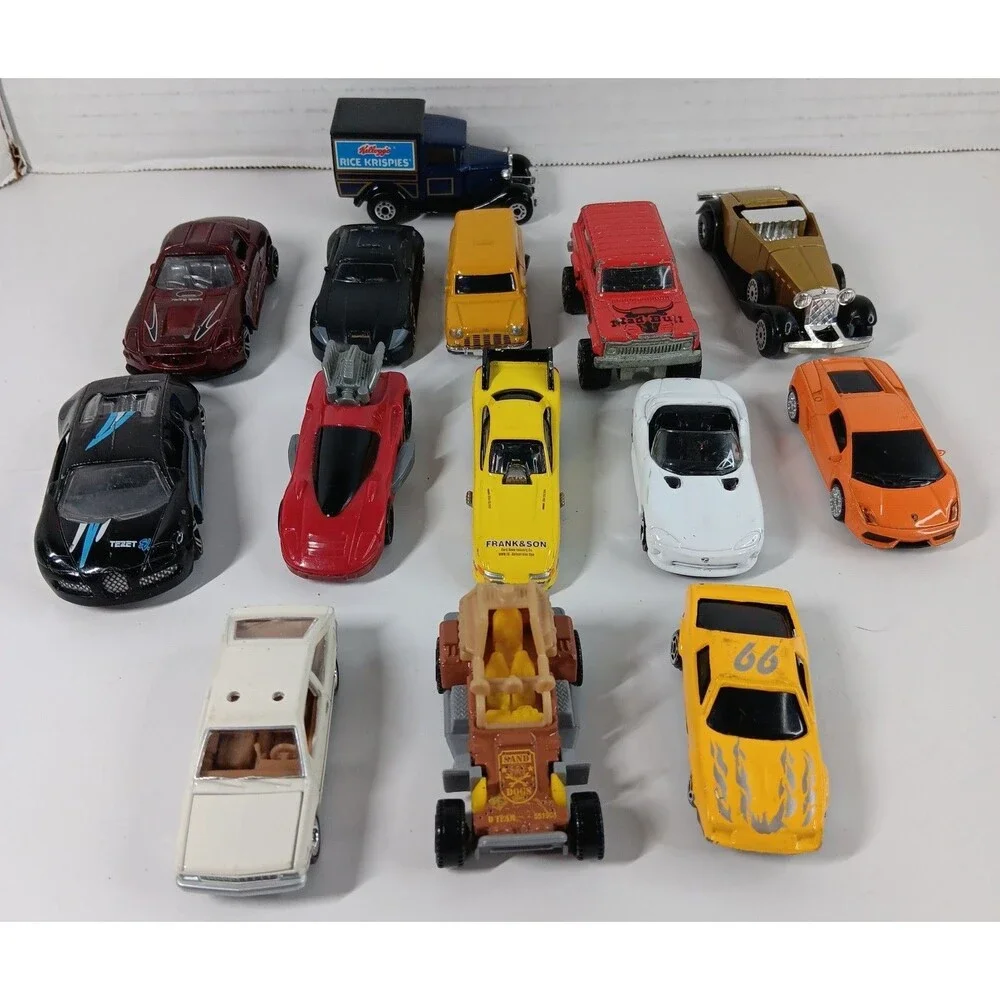 Diecast Toy Car Lot Matchbox Johnny Lightning Mad Bull Rice Krispies Chevy